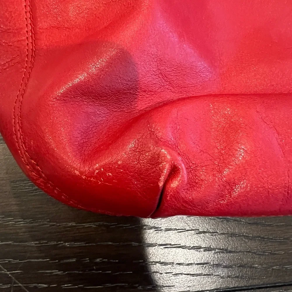 Coach Hobo Red All Leather Bag